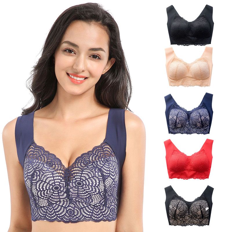 ExSecret - Ultimate Lift Stretch Full-Figure Seamless Lace Cut-Out Bra