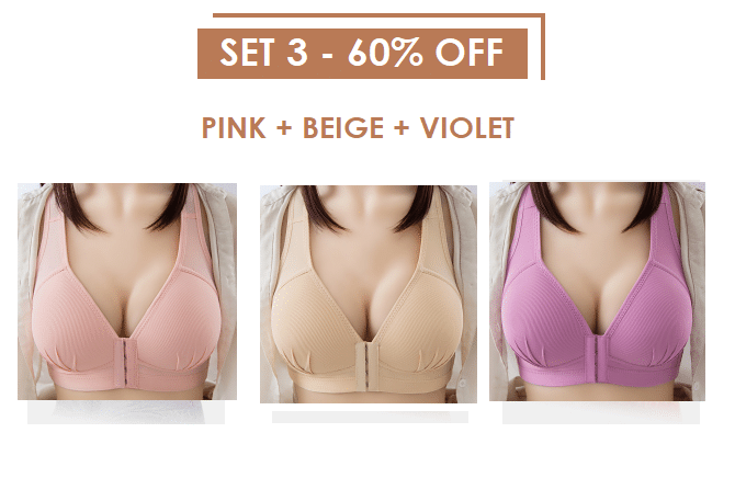 #1 Plus Size Sexy Push Up Bra Front Closure Solid Color Brassiere !!