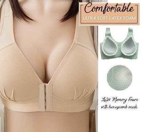 #1 Plus Size Sexy Push Up Bra Front Closure Solid Color Brassiere !!